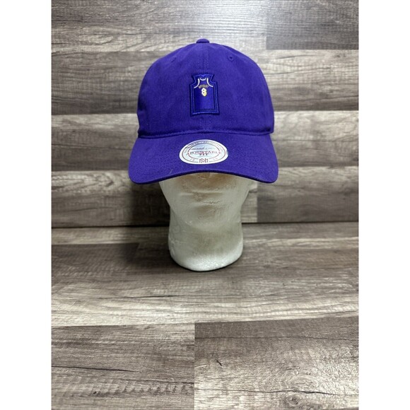 Kobe Bryant Mitchell and Ness Hat #8 Jersey Patch Logo LA Lakers Mamba NBA Cap - Picture 1 of 9